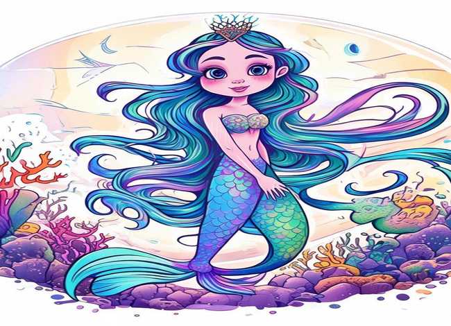 海的女儿童话插图简笔画（海的女儿童话插图简笔画怎么画）