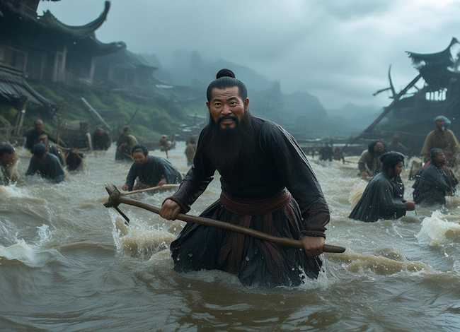 大禹治水简短小故事 大禹治水的简短小故事