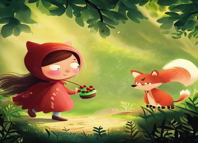 幼儿童话故事小红帽，幼儿故事,小红帽