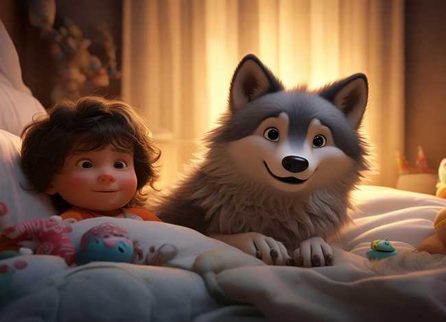 大灰狼故事睡前儿童0-3岁视频（大灰狼的故事睡前故事视频）