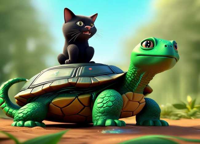 儿童故事书猫和绿毛龟 绿毛龟的故事和视频 儿童故事书猫和绿毛龟 绿毛龟的故事和视频