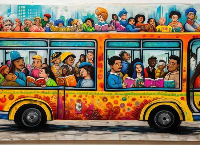 公交车巴巴的绘本故事 - 关于公交车上的绘本故事