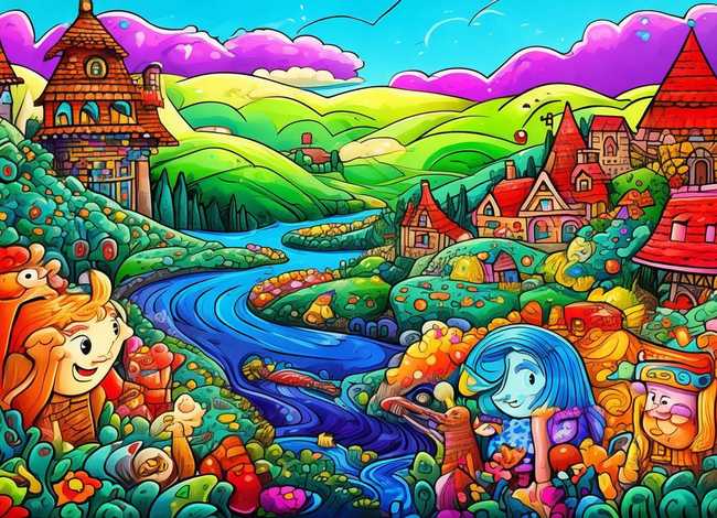 儿童故事手绘画报 儿童故事手绘画