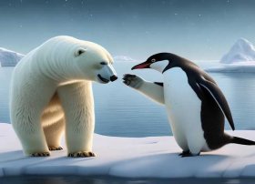 北极熊和企鹅的故事 - 北极熊和企鹅的故事内容
