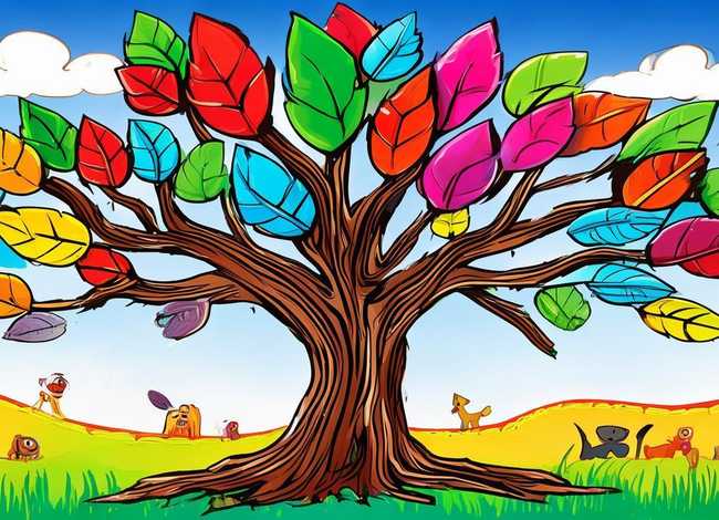 树叶儿童画 - 树叶儿童画要怎么画 树叶儿童画 - 树叶儿童画要怎么画