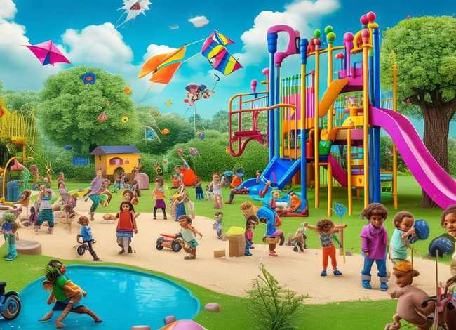 儿童画万能场景图；儿童画万能场景图简单