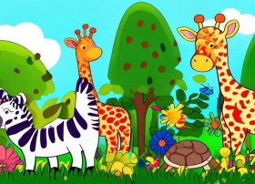 动物儿童绘画图片大全 - 动物儿童绘画图片大全简单