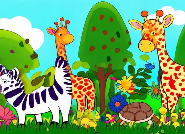 动物儿童绘画图片大全 - 动物儿童绘画图片大全简单