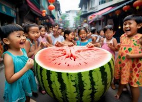 广州话儿歌，广州话儿歌大西瓜词谱