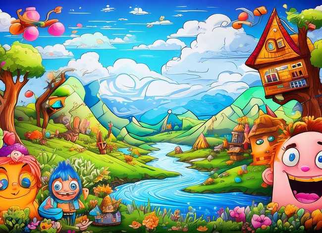 儿童卡通故事绘本，儿童绘本卡通插画图片大全