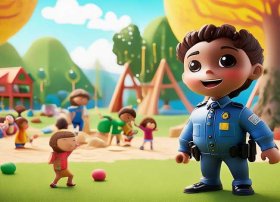 儿童故事警察的故事绘本、警察少儿故事