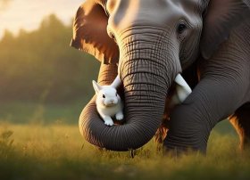 儿童睡前故事大象救小白兔；幼儿故事大象救小兔