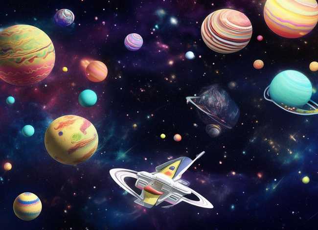 太空儿童画科幻画 太空画儿童画 科幻画 优秀作品