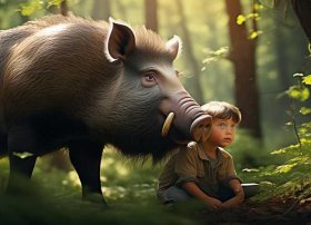 野猪的故事儿童文字；野猪的故事作文