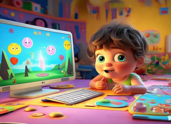 儿童电脑图片大全；儿童电脑图片大全大图