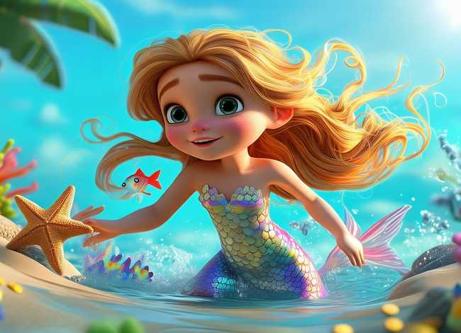 播放免费的美人鱼儿童故事 请播放美人鱼故事