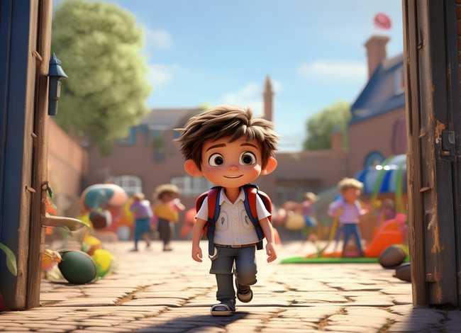 声音故事；声音故事大卫上学去