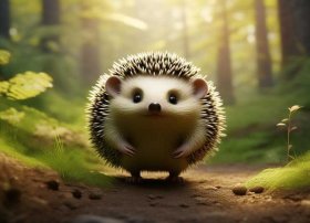 勇敢的小刺猬简短故事；勇敢的小刺猬简短故事图片