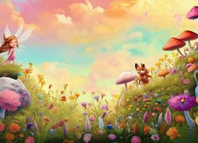 以童话故事画一幅画（以童话为主的画）