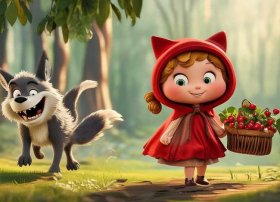 小红帽和大灰狼儿童故事视频、小红帽和大灰狼的故事儿歌