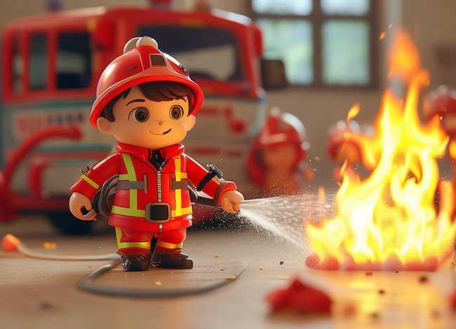 幼儿故事消防员，幼儿故事消防员灭火