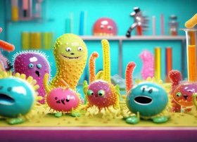 儿童关于细菌的漫画、儿童关于细菌的漫画作品