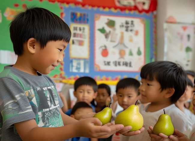 孔融让梨儿童故事带拼音、孔融让梨的故事原文带拼音