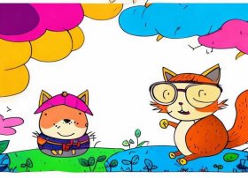 有趣的故事儿童简笔画 - 有趣的故事图画简单漂亮