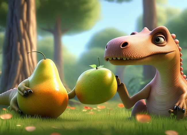 恐龙让梨后来怎么了 - 恐龙让梨这个故事怎么讲