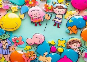 儿童节画板 儿童节板报简笔画