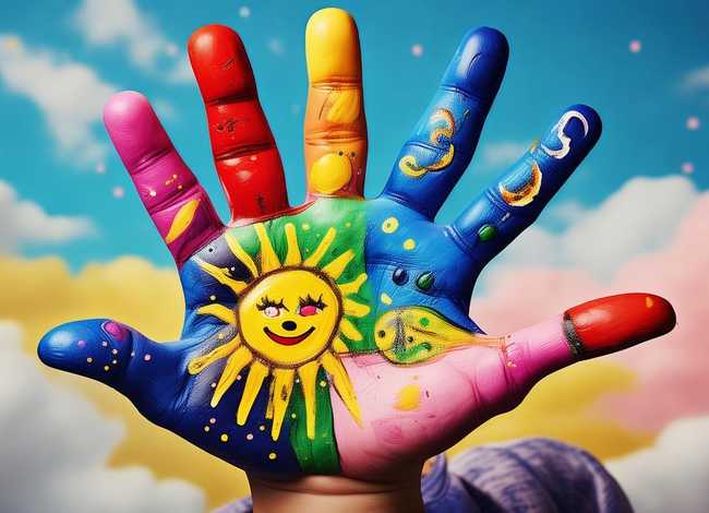 手儿童画图片(儿童手画图片大全 创意) 手儿童画图片(儿童手画图片大全 创意)