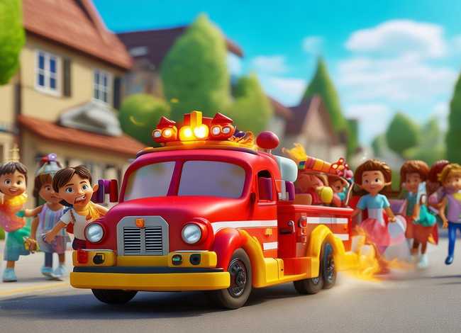 消防车儿童故事3-6岁动画片;消防车的小故事3到5岁 消防车儿童故事3-6岁动画片;消防车的小故事3到5岁