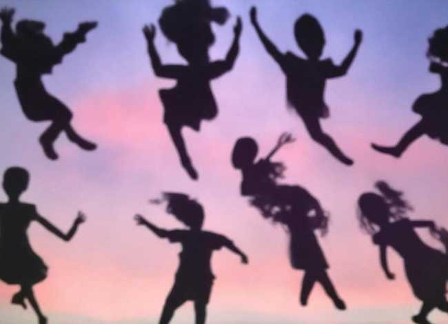 影子儿童画图片，影子儿童画图片大全