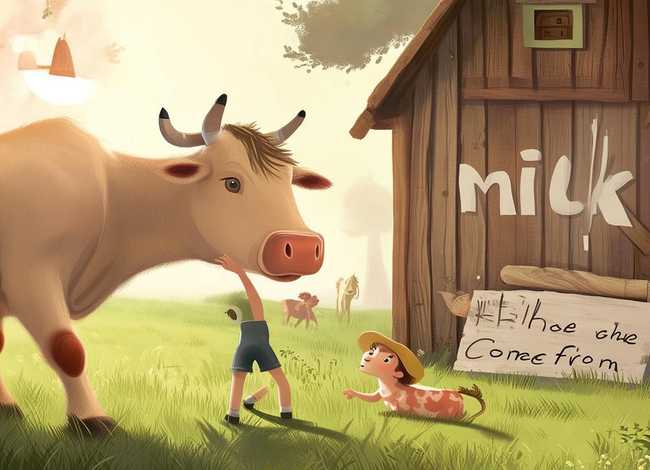 儿童故事牛奶从哪里来的 - 牛奶是从哪里来的 故事