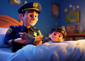 儿童睡前警察故事文字，睡前故事幼儿故事大全警察