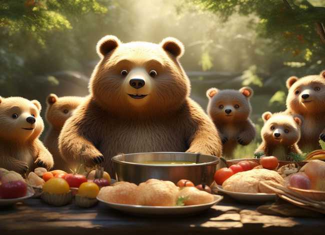 儿童故事熊妈妈请客；幼儿故事熊妈妈请客