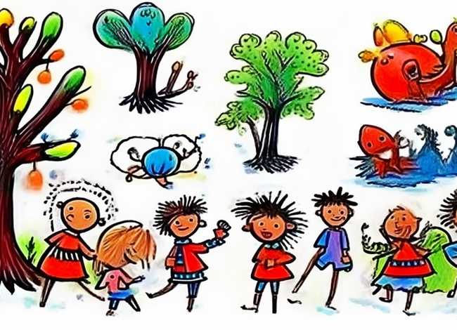 民间故事儿童简笔画；民间故事的图画简笔画