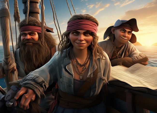 三个海盗出发了,主要讲的是什么、三个海盗出发了,主要讲的是什么故事