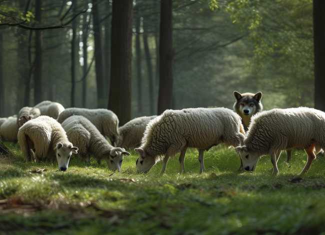 关于羊和狼的故事，关于羊和狼的故事简短