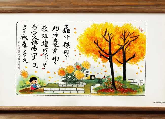 关于秋天的儿童古诗画 - 关于秋天的古诗画手抄报