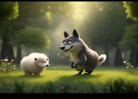 儿童故事老狼抓小羊，狼抓小羊的故事