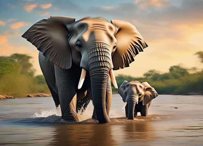 儿童故事大象过河 大象与小象过河的故事