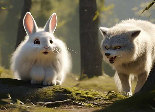 播放小白兔和大灰狼的故事（播放小白兔和大灰狼的故事作文）