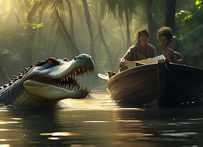 鳄鱼和小船的故事 鳄鱼和小船的故事300字