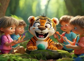 儿童故事老虎拔牙的小视频 - 幼儿故事老虎拔牙4分钟的视频