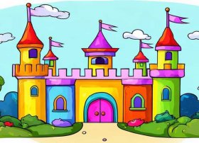 儿童城堡绘画图片 儿童城堡绘画图片简单