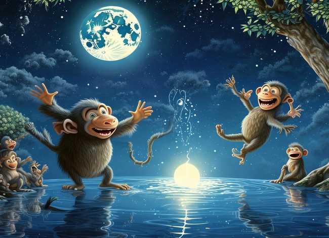 儿童故事mp3猴子捞月亮下载 猴子捞月亮故事mp3在线听