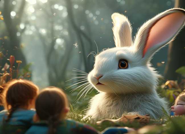 兔子的耳朵儿童故事；兔子的耳朵故事寓意