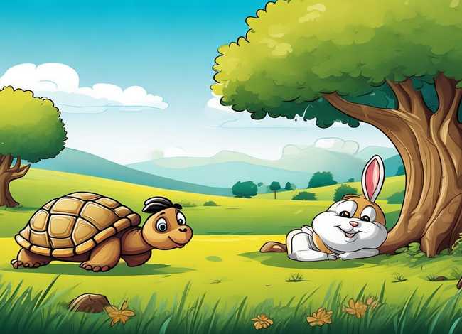 龟兔赛跑儿童故事绘本，龟兔赛跑的故事 幼儿绘本