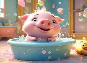 小猪洗澡记绘本（小猪洗澡记绘本故事文字版）